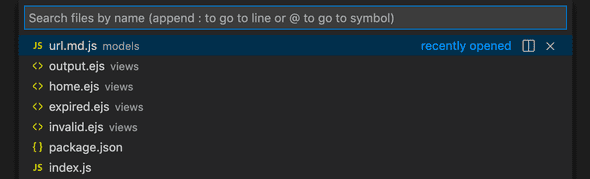 vs code quick open