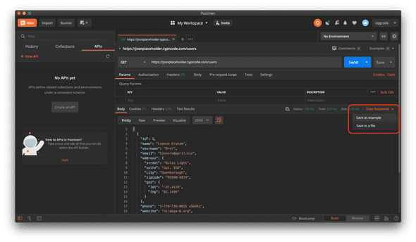 postman api save example image